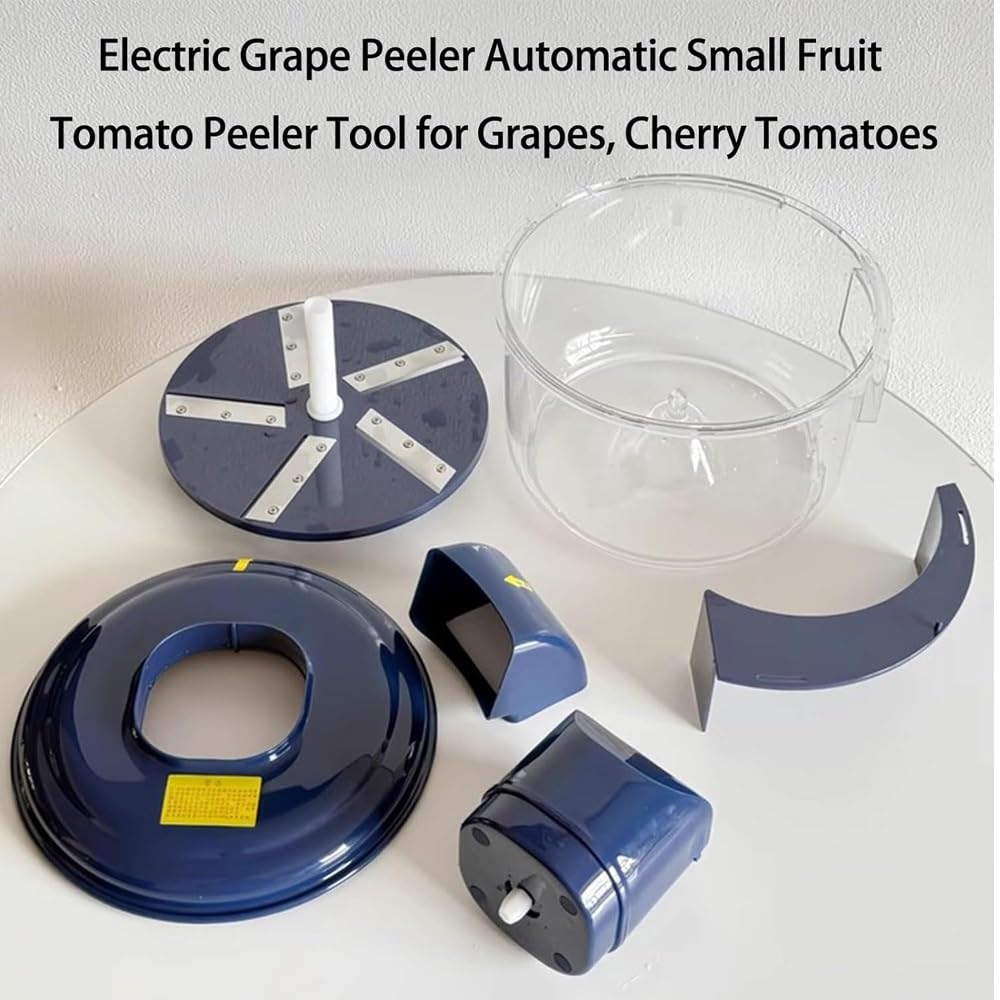 Sbucciatore elettrico per frutta, sbucciatrice automatica per uva, pomodoro e aglio, utensile da cucina multifunzionale ricaricabile