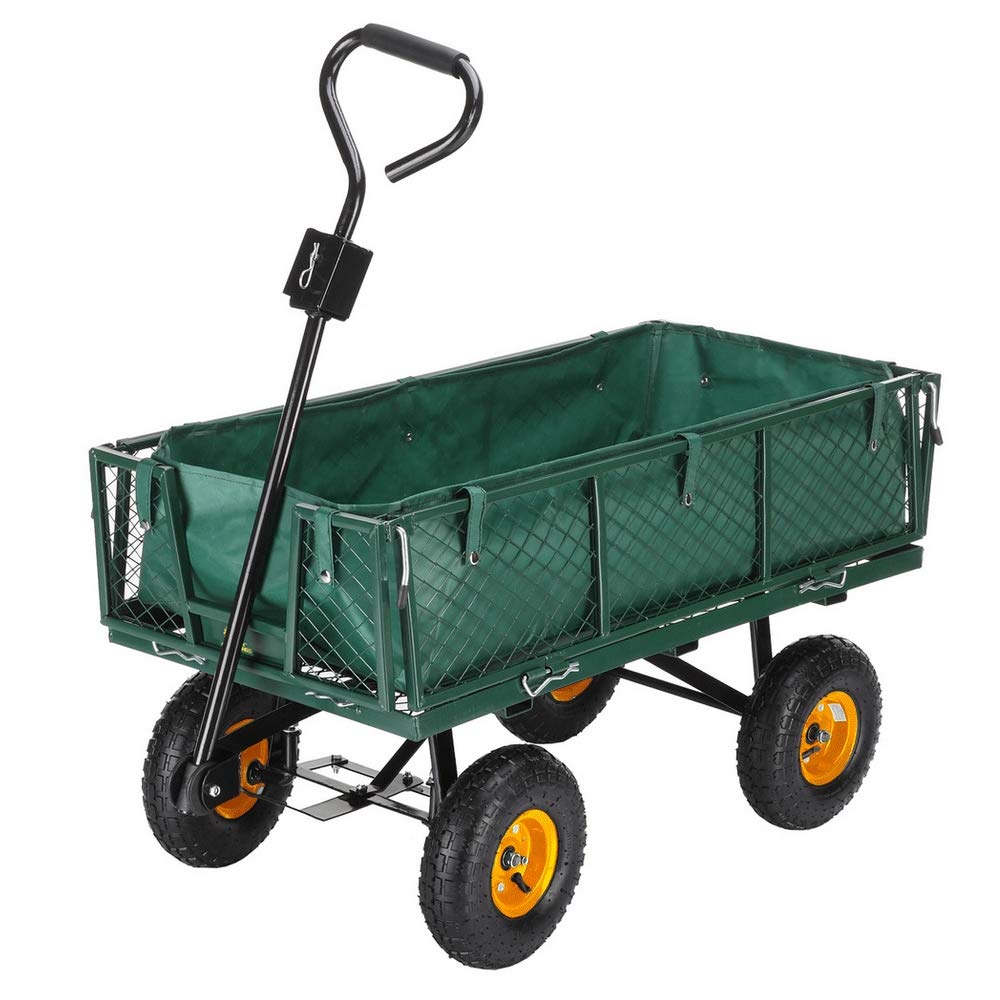 Palm Springs Outdoor Heavy Duty Garden Cart/Utility Wagon - 600lbs Max Capacity