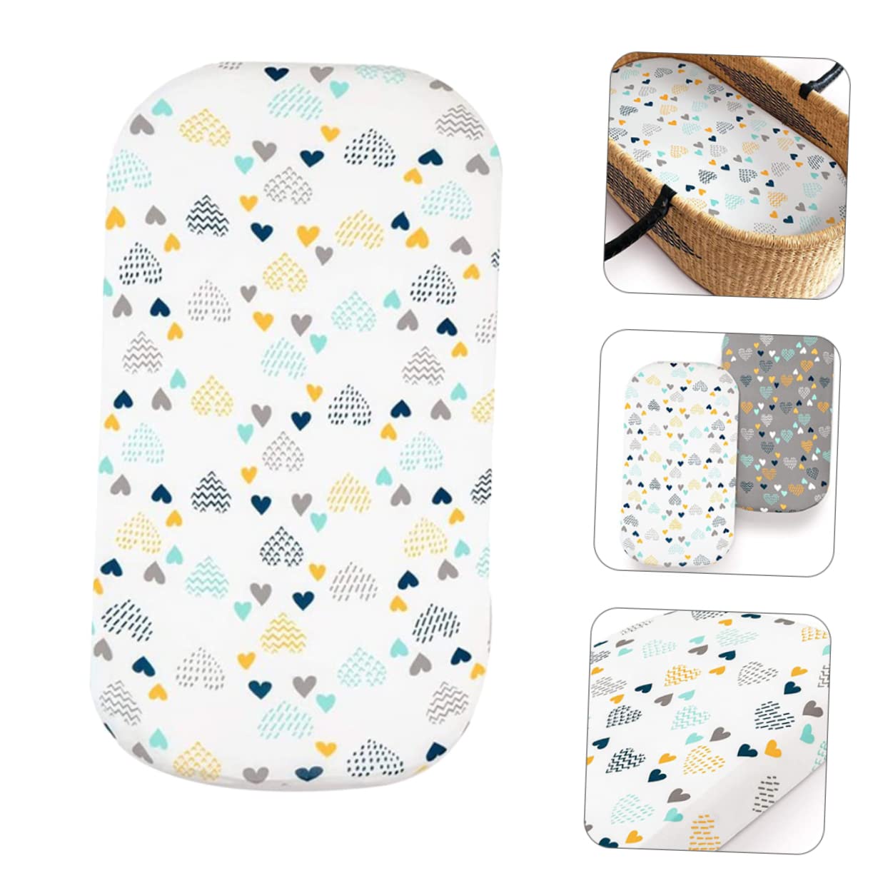 Toyvian 3piezas Protector De Cambiador Elástico para Bebés Funda De Diseño Lavable y Fácil De Poner para Cambiadores y Superficies De Cambio