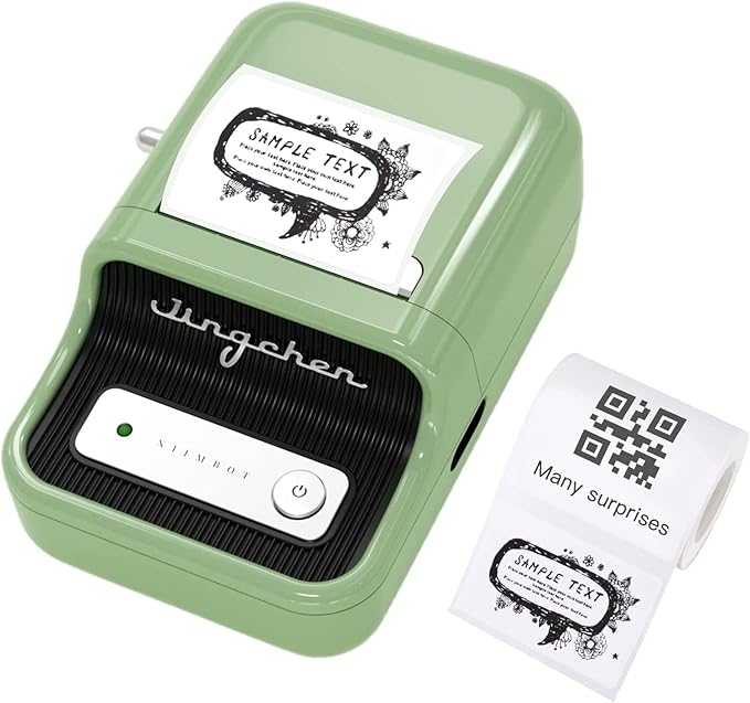 NIIMBOT B21 Label Maker Thermal Label Printer (Green)