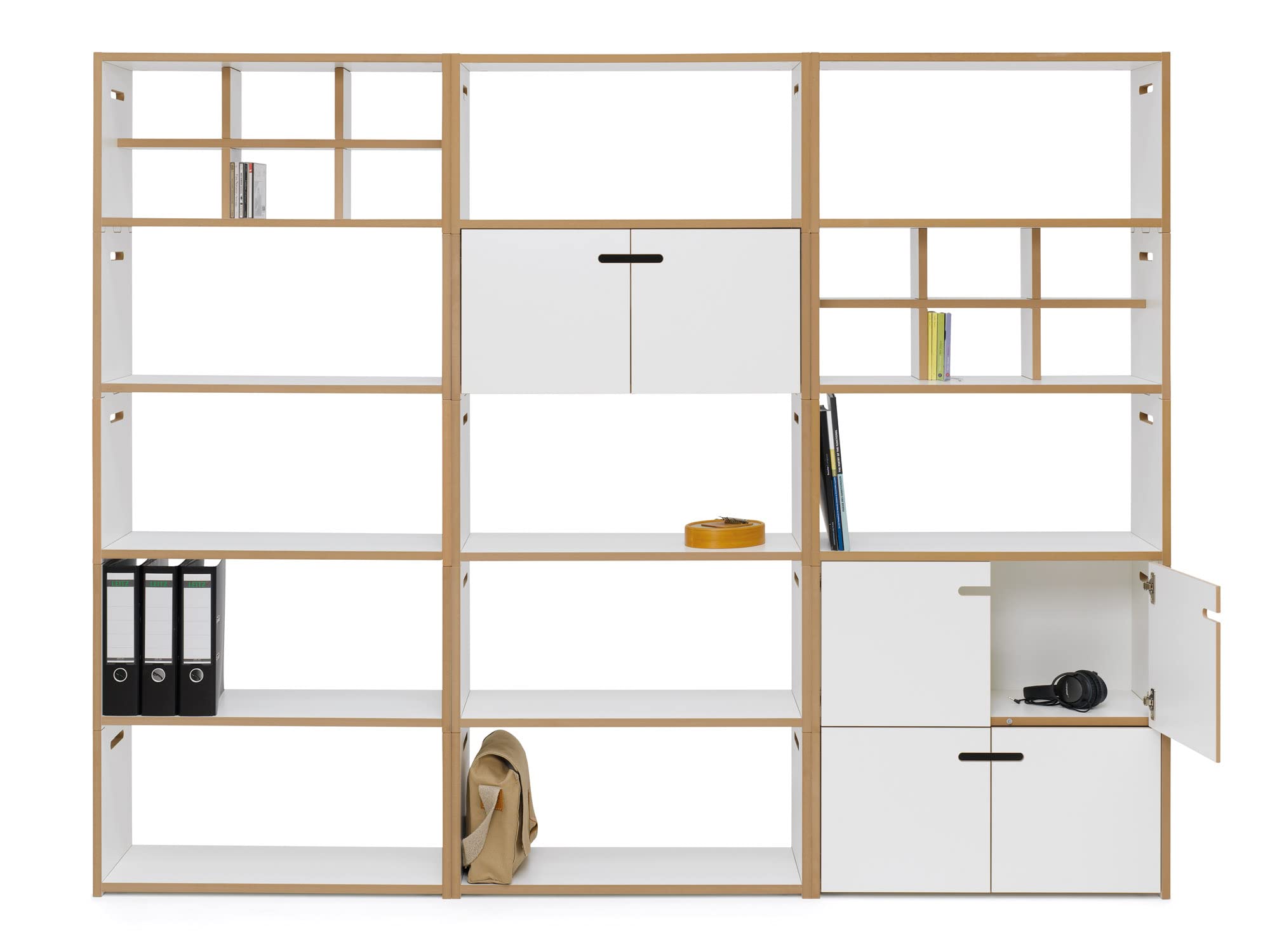 Tojo Hochstapler | modulares Regalsystem Verschiedene Module für Wandregal/Bücherregal/CD Regal | MDF Regal (weiß, Anbaumodul)