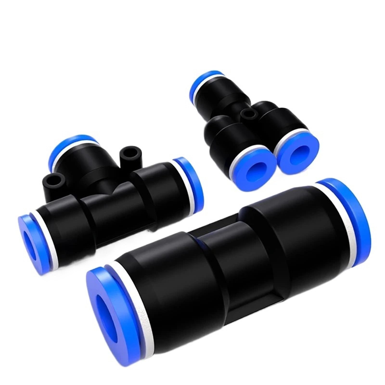 Conector de Tubo de Conector neumático, Manguera de Agua de liberación de Tubo, Conectores PV de plástico de 4/6/8/10/12/14mm, 1 Uds.(PV-10PCS,8mm)