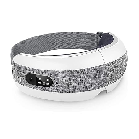 RoboTouch Eye Massager with Heat, Vibration, Air Pressure, Shiatsu Massager for Dry Eyes, Eyestrain, Temple Headaches, Fatigue Relief Therapy