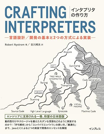 インタプリタの作り方 －言語設計／開発の基本と2つの方式による実装－の表紙