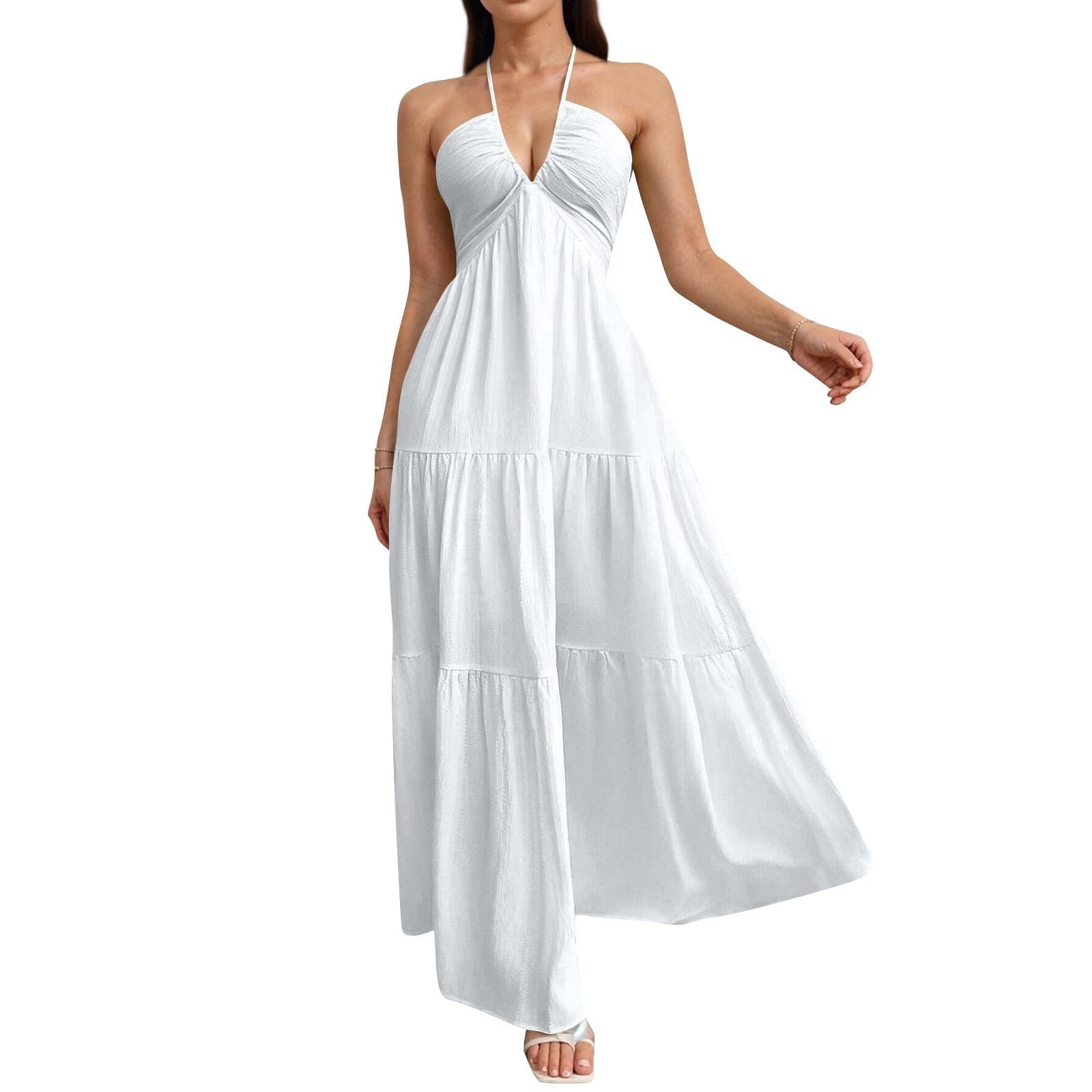 Verano para Mujer Mangas Cortas Casual Vestidos Elegante Suelto Vestido de Playavestido de mujerModerno y verstil
