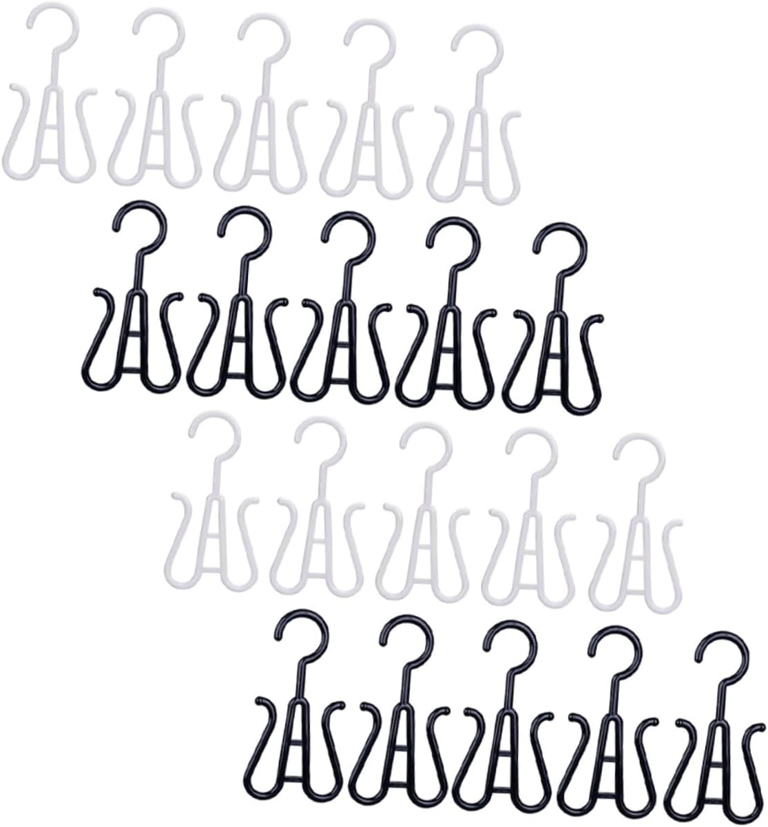 GLEAVI 20pcs Door Shoe Organizer Shoe Hanging Hooks Closet Storage Drying Rack Entryway Storage