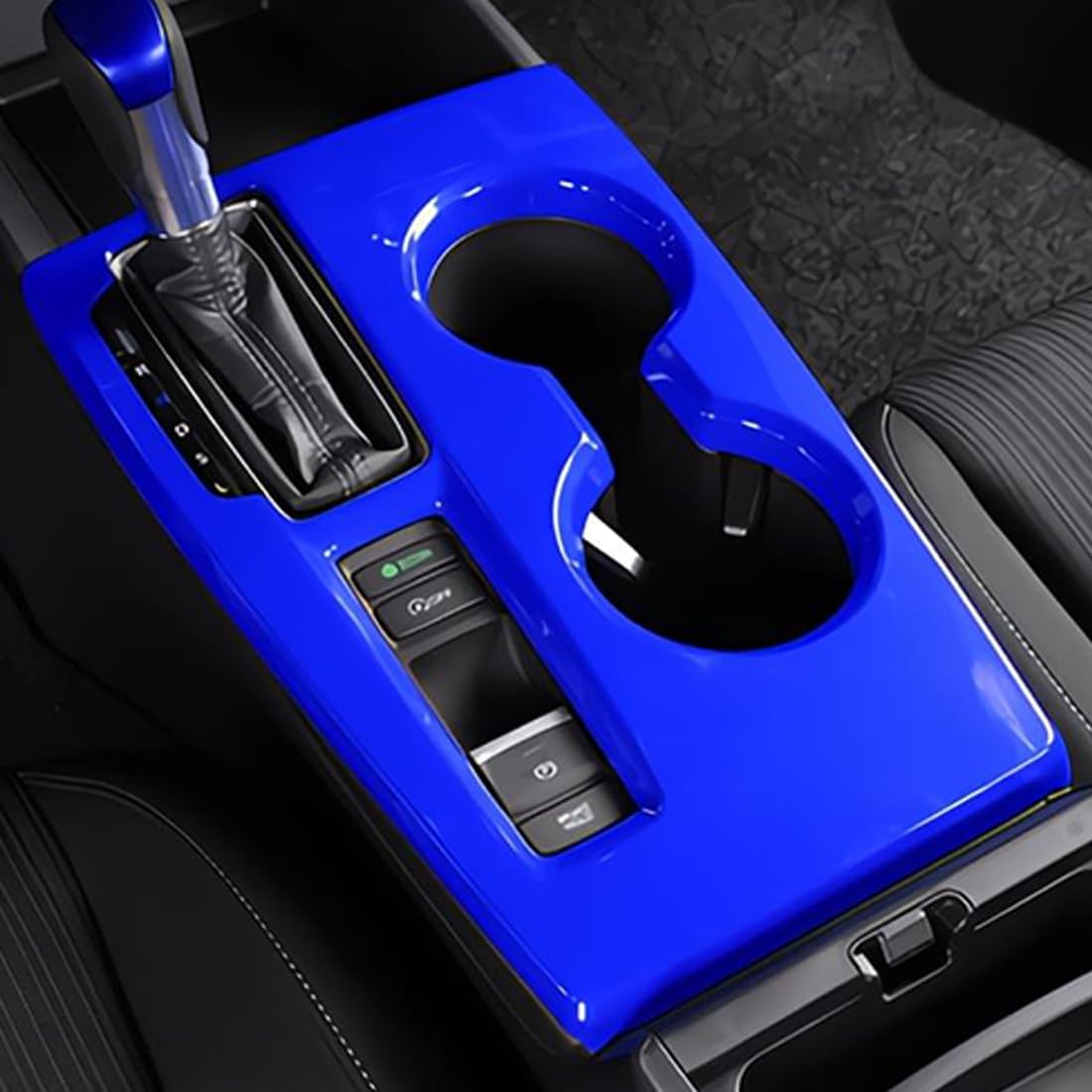 11th Gen Civic Center Console Frame Gear Shift Panel Cover Trim for Honda Civic 2022 2023 2024 2025 2026 - ABS Blue Sport Interior Accessories