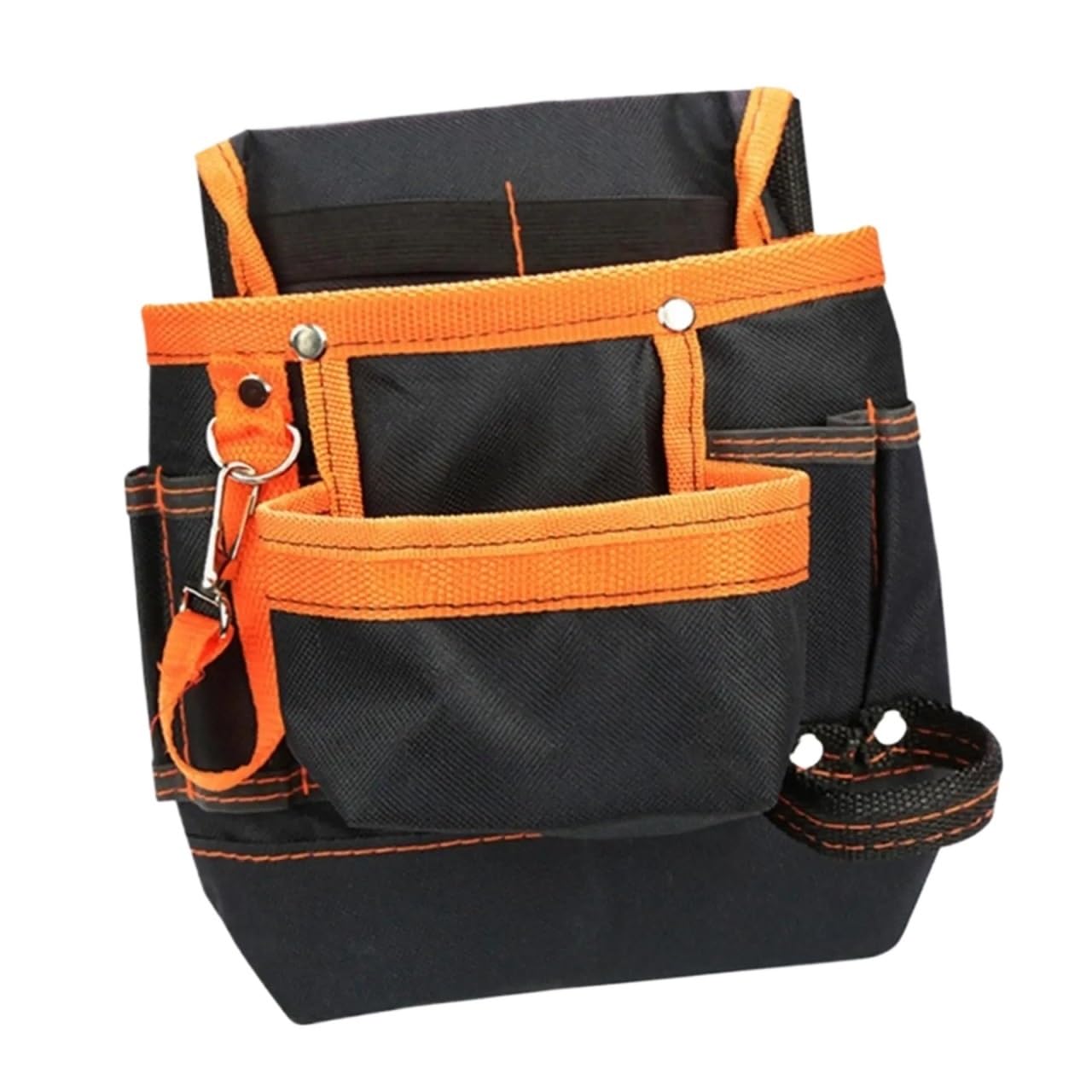 Bolsa de almacenamiento for cinturón herramientas jardín, soporte práctico tela Oxford 600D, herramienta mano obra, bolsa for cintura Para Carpintero Constructor(Orange)