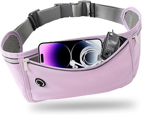 Miniatura 13 de Cinturón Delgado de Correr para Hombres y Mujeres, Riñonera para Corredores con Soporte para Teléfono, Cinturón de Dinero, Accesorios de Equipo de