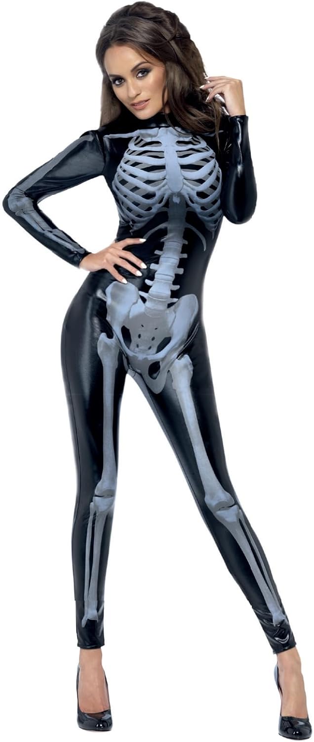Fever Smiffys Women's Miss Whiplash Skeleton Costume L - US Size 14-16