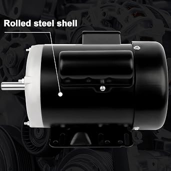 1/2HP Electric Motor, AC Motor, 1750RPM Farm Duty Single Phase Motor 115/230V 56 Frame 5/8 Shaft Diameter 60HZ 4Pole TEFC CW/CCW