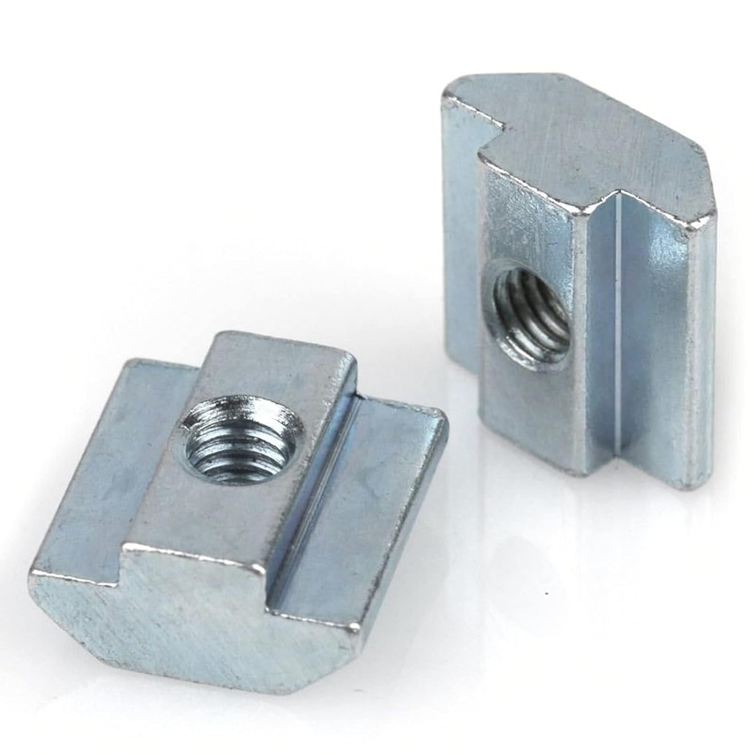 Square nut Eu40# 10pcs carbon steel T Block Square Nuts T-track Sliding Hammer Nut(M5)