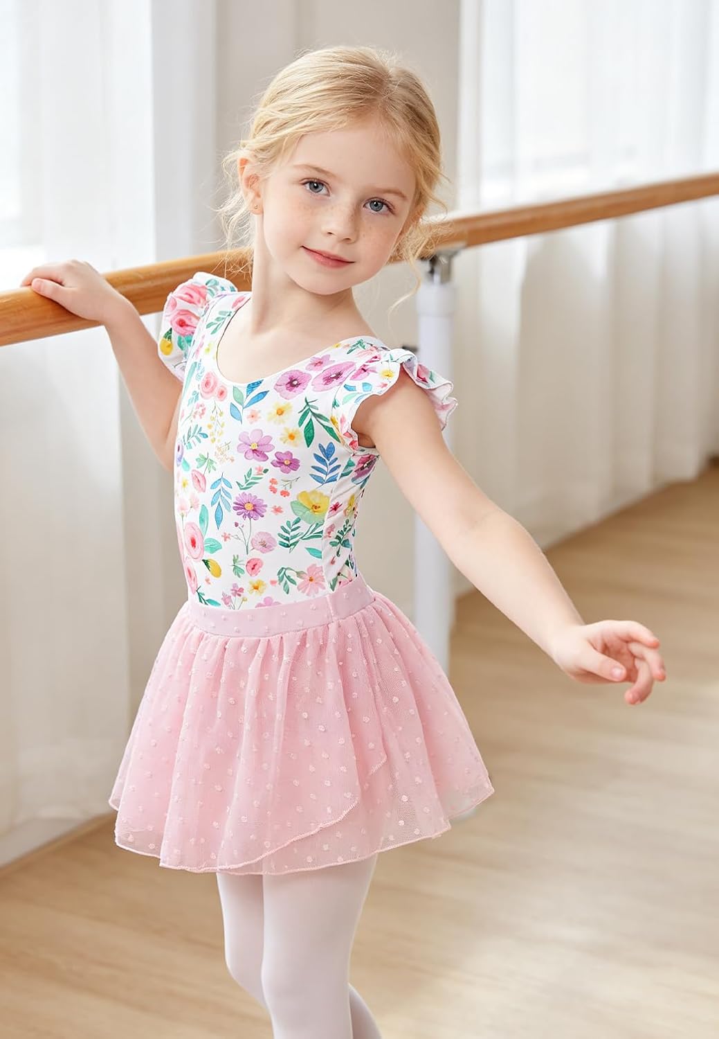 Funnycokid Girls Ballet Leotards Gymnastics Dance Dress Ballerina Outfit