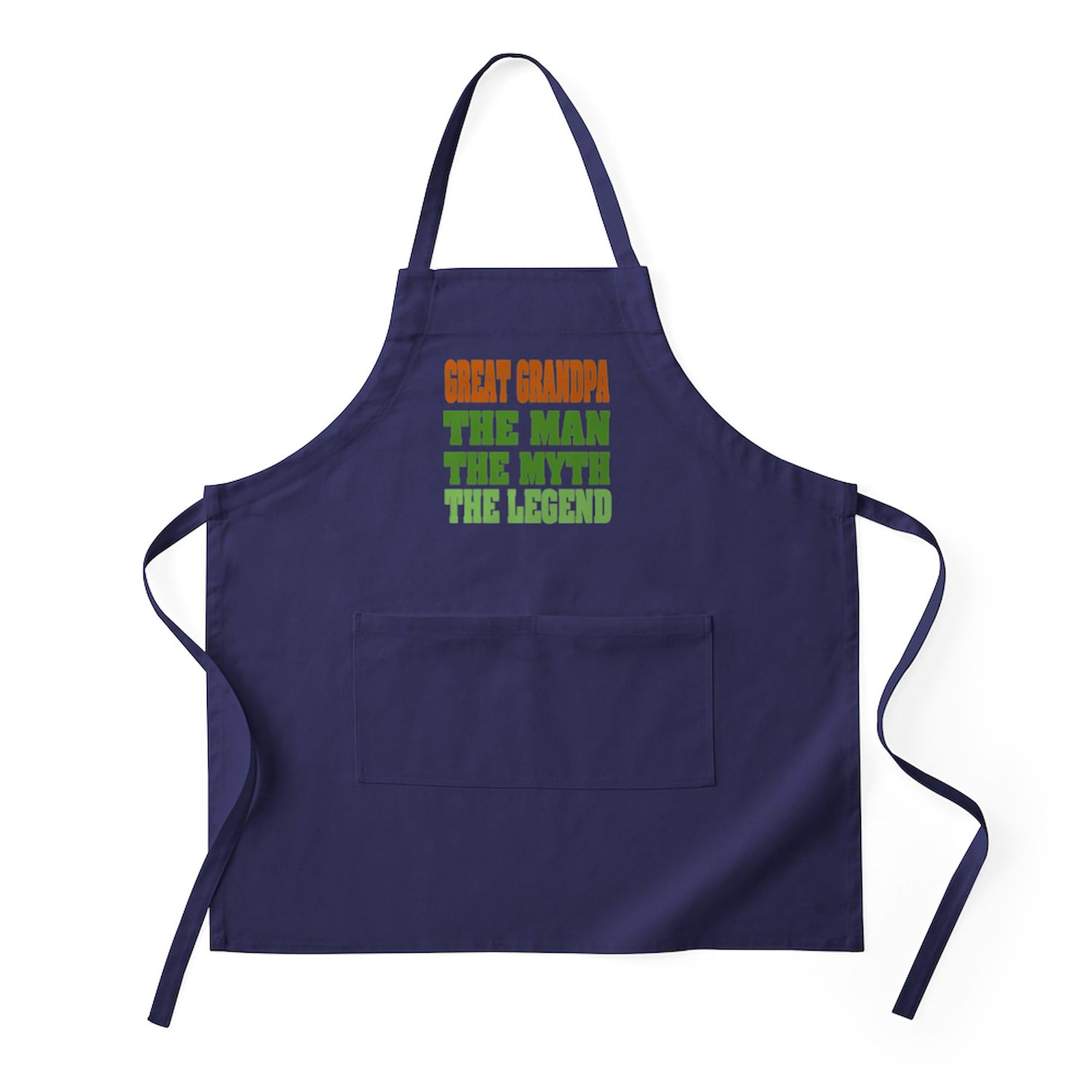 CafePress Great Grandpa The Legend Apron (Dark) Kitchen Apron with Pockets, Grilling Apron, Baking Apron