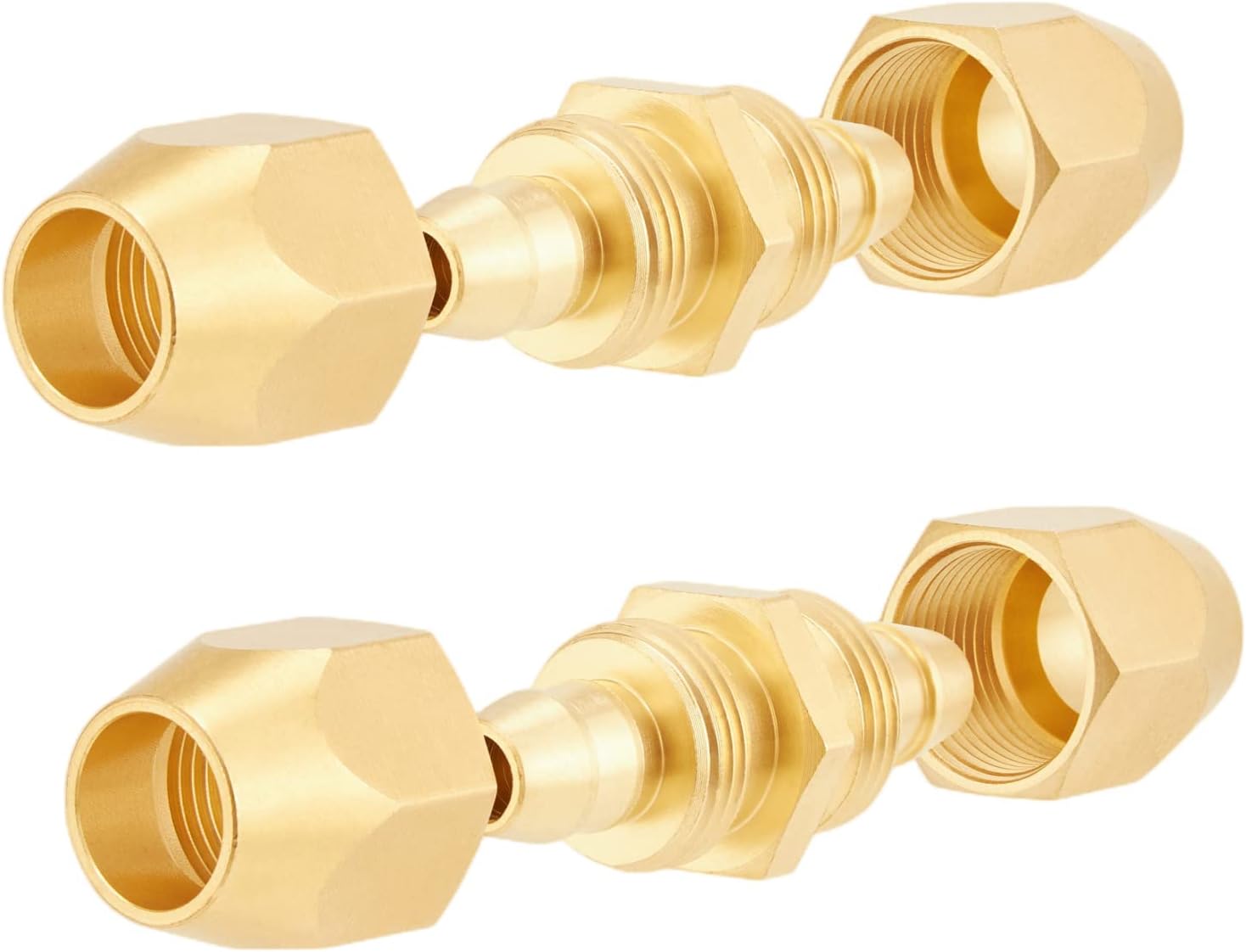 Brass Air Reusable Hose Splicer Repair Kit for 1/4 Inch ID Polyurethane