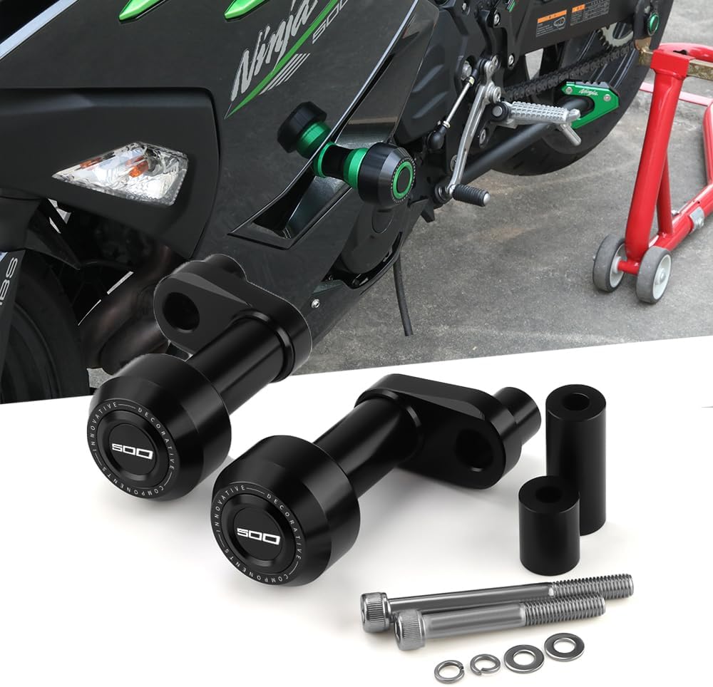 Frame Sliders Fit For NINJA500 Frame Sliders 2023 2024 2025 + | NINJA500 Falling Protect Crash Sliders 2024 NINJA 500 Accessories 2025 NINJA 500 Accessories BK