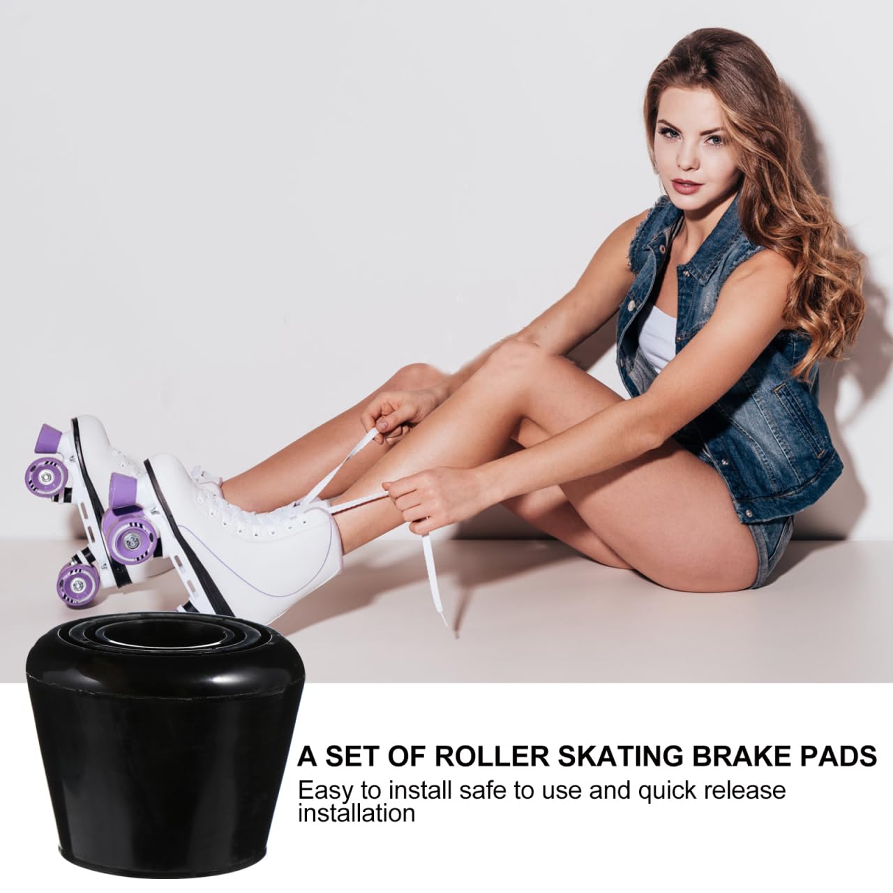 Homoyoyo 4 Stück Bremsen Für Rollschuhe Zehenstopper Für Skating-bremsen Inline-Skate-Bremse Scooter Bremsklotz Skating Bremse Zehenstopper Bremskopf Toe Stopper Inline Bremse Roller Sport