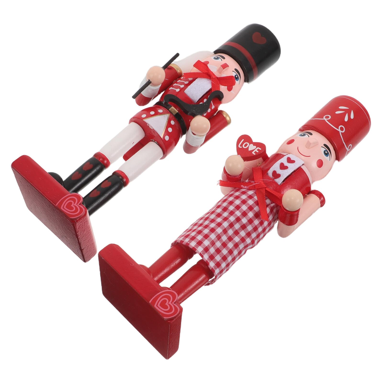 Casse-Noisette Bois de Lot Ornements de Fête pour Décorer le Sapin de Noël et Votre Bureau