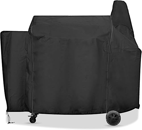 Miniatura 15 de Cubierta para ahumador de pellets Pit Boss PBV3P1 Serie 3 vertical, 600D resistente al agua, resistente a los rayos UV, 73551, diseño de cremallera,