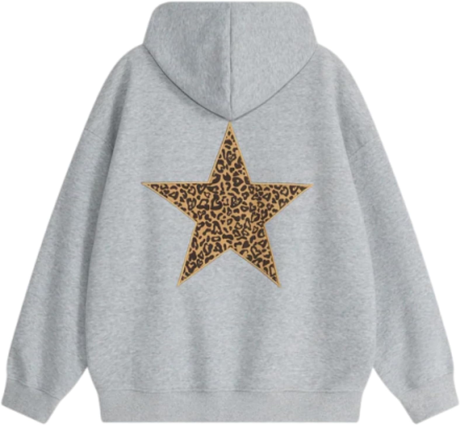 Hoodies Leopard Print Star Hoodie Graphic Hooded Pullover Sweatshirt Streetwear 2025 Trendy Tops Outfits