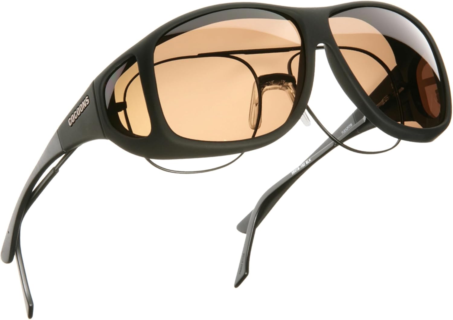 Cocoons Aviator (XL) Black Polarized Amber