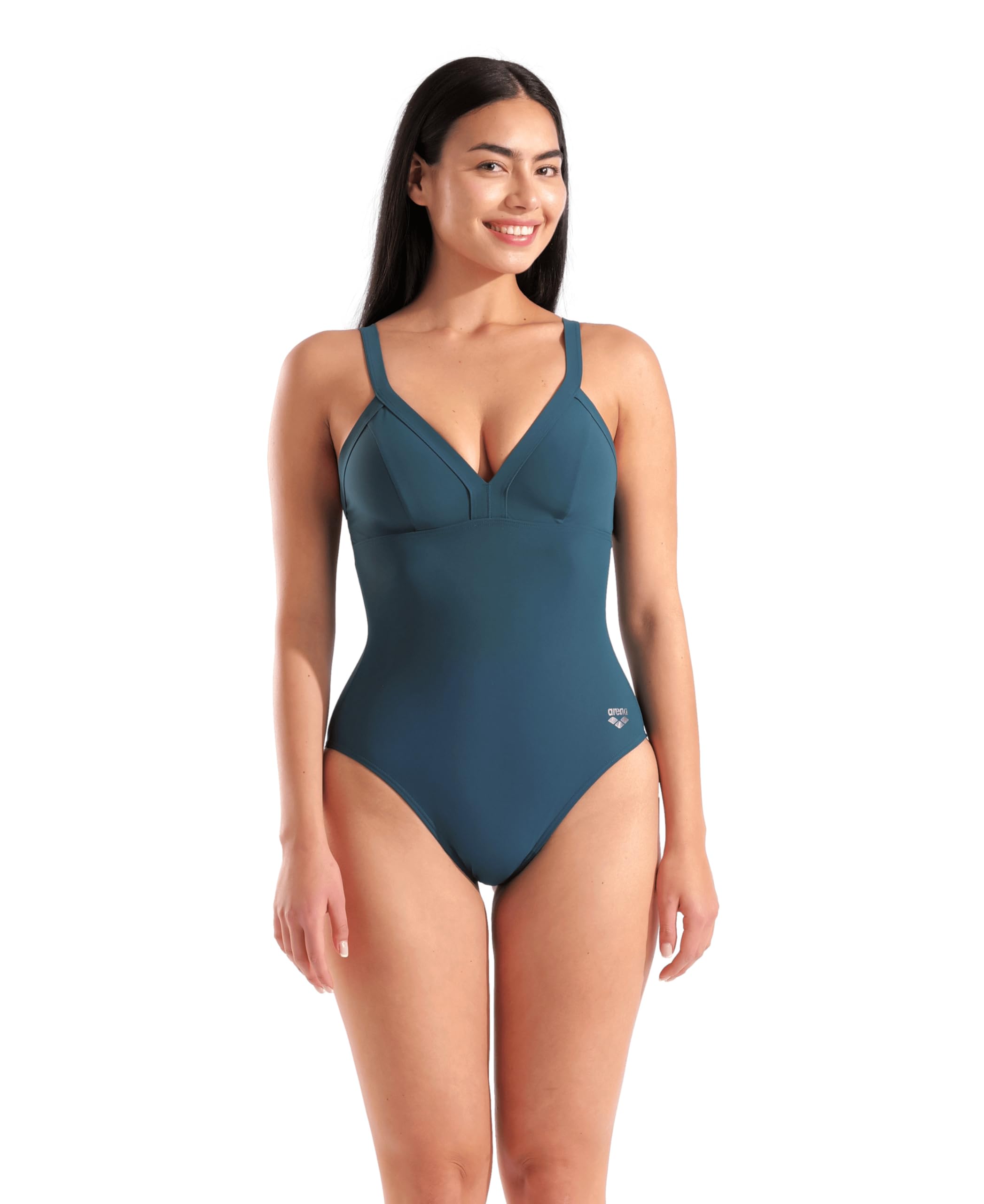 Arena Women's Lara Shapewear Soft Curve Back C Cup One Piece Swimsuit Costume Intero Donna