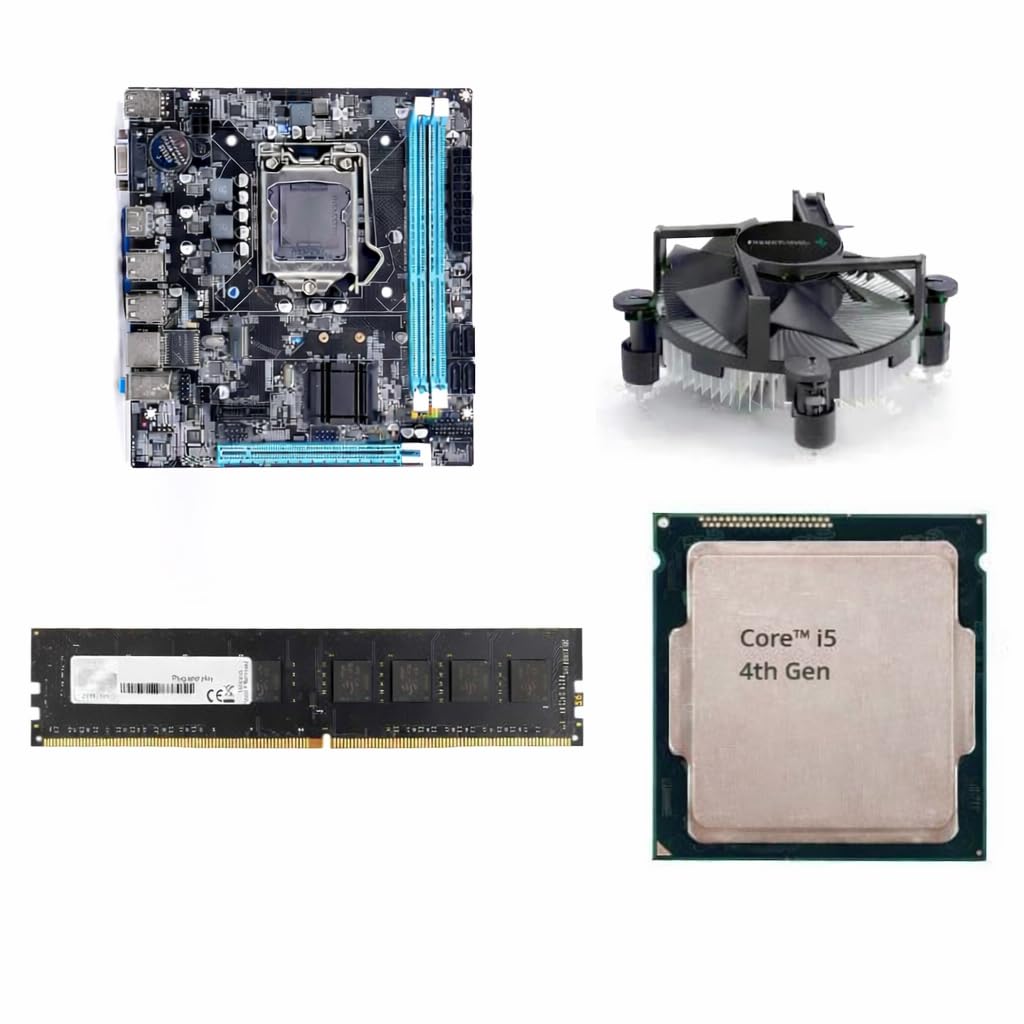 H81 Motherboard Combo Kit with Core i5 4th Gen (Up to 3.30GHz) | 8GB DDR3 RAM | CPU Fan Included | LGA1150 Desktop Motherboard Processor Combo | Office, Home & Multitasking PC Build | 1 Year Warranty-picture-15