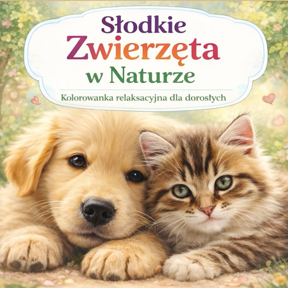 Słodkie Zwierzęta w Naturze: Kolorowanka relaksacyjna dla dorosłych (Cute Cozy Animals Series)
