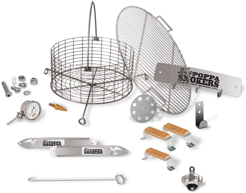 Big Poppa's DIY Drum Smoker Kit - Convert a 55 Gallon Drum into a Premium BBQ Grill - Unleash Your Inner Pitmaster