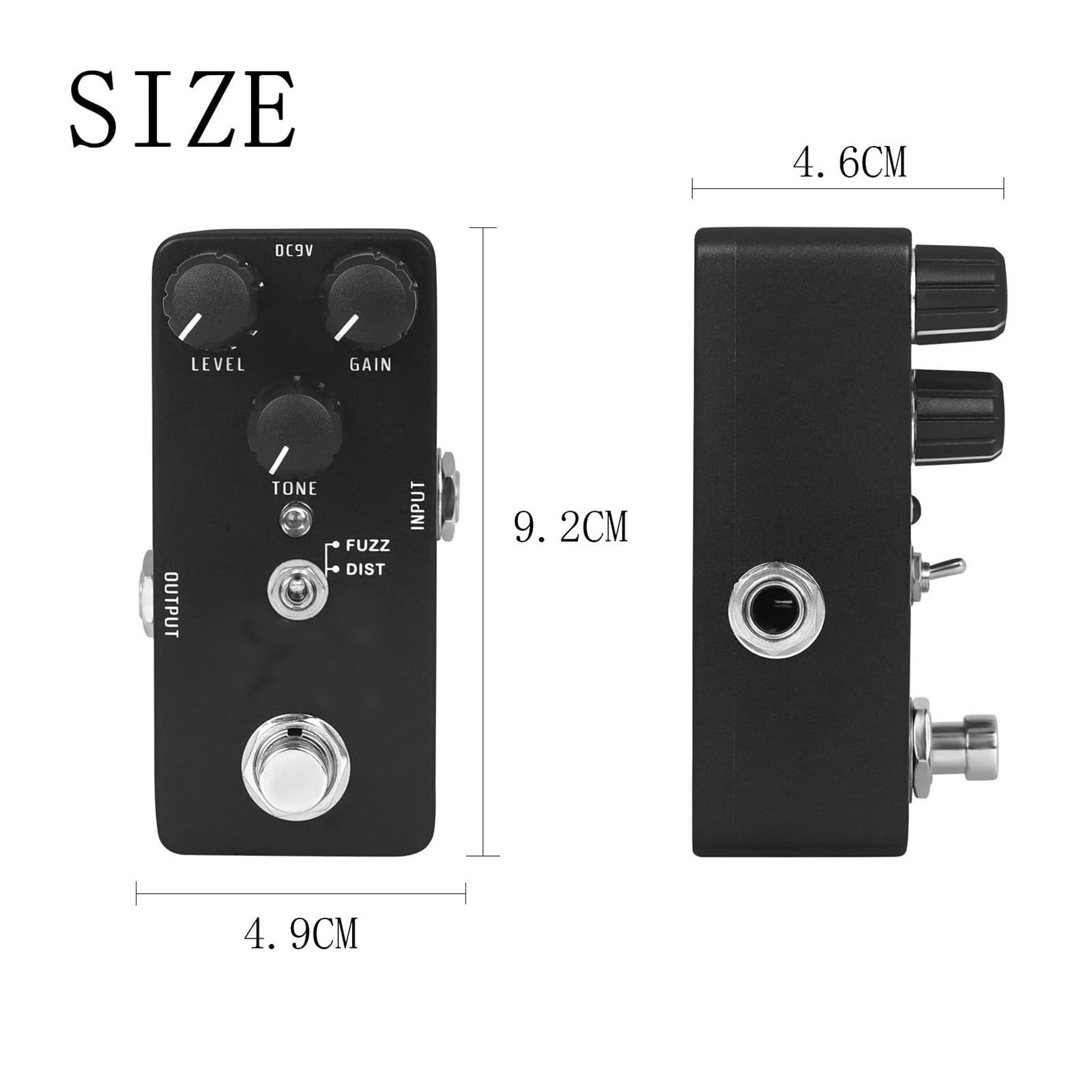 Pédale D'effets Pour Guitare Basse Électrique True Bypass Mini Monophonique Accessoires