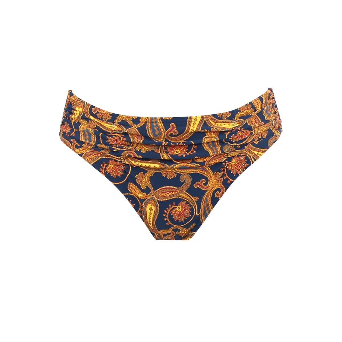 Janine Robin Bas de Maillot de Bain Culotte drapée Caracas Bleu Marine