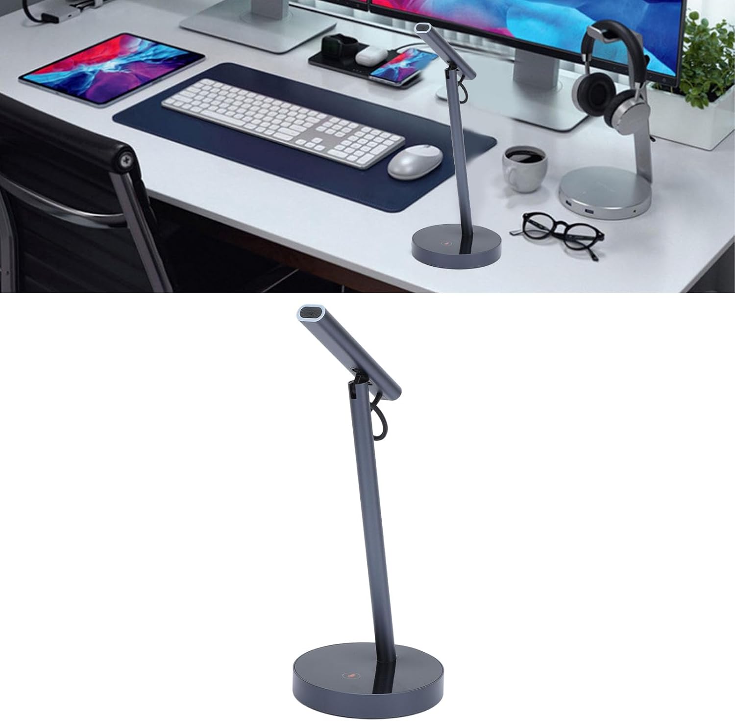 Computer Microphone Noise Cancelling USB Mute Directional Desktop Condenser Mic for Meetings Live Streaming Singing