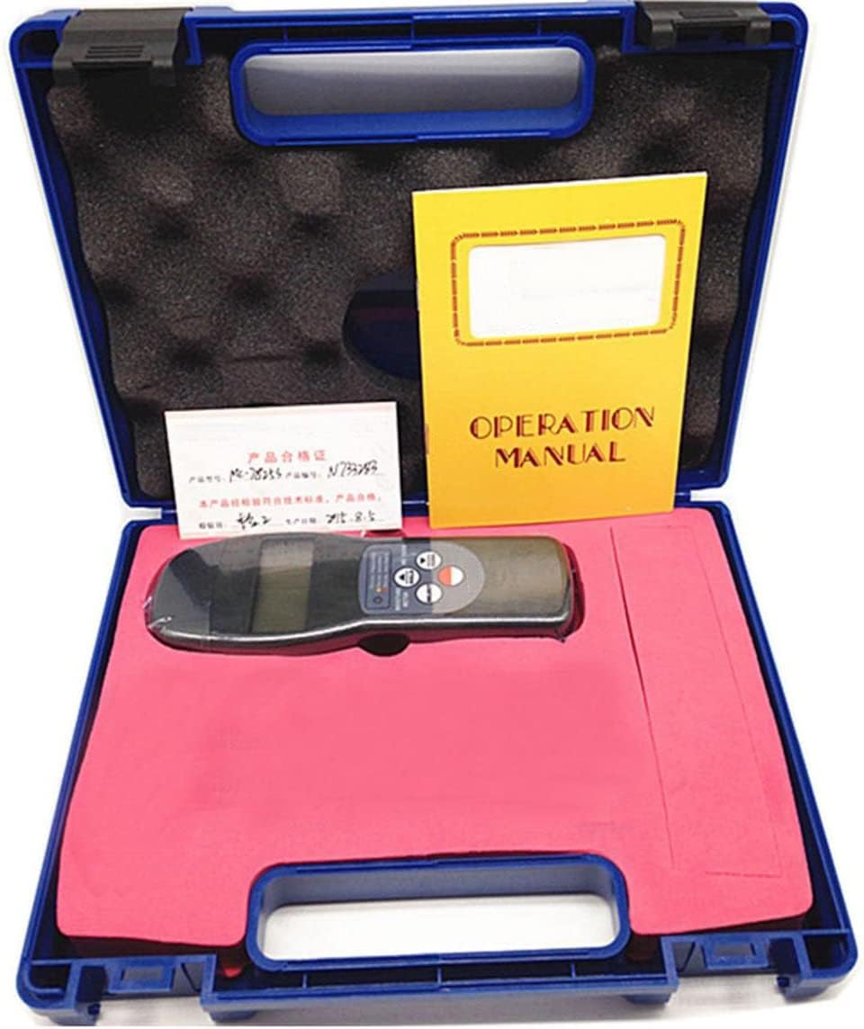 Digital Pinless Moisture Meter Tester Guage for Wood Fiber Tobacco Cotton Paper Building Soil, Black