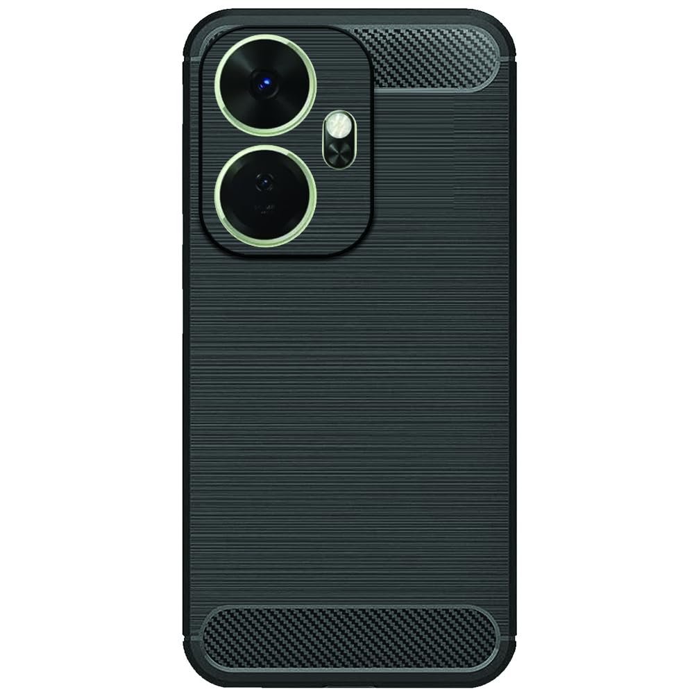 Pinaaki Enterprises Back Cover Case for Itel P55 Plus/Itel P55 Plus Back Cover (Carbon Fibre Rugged Armour Black Colour) (B0CXY8X1N5) Amazon Price History, Amazon Price Tracker