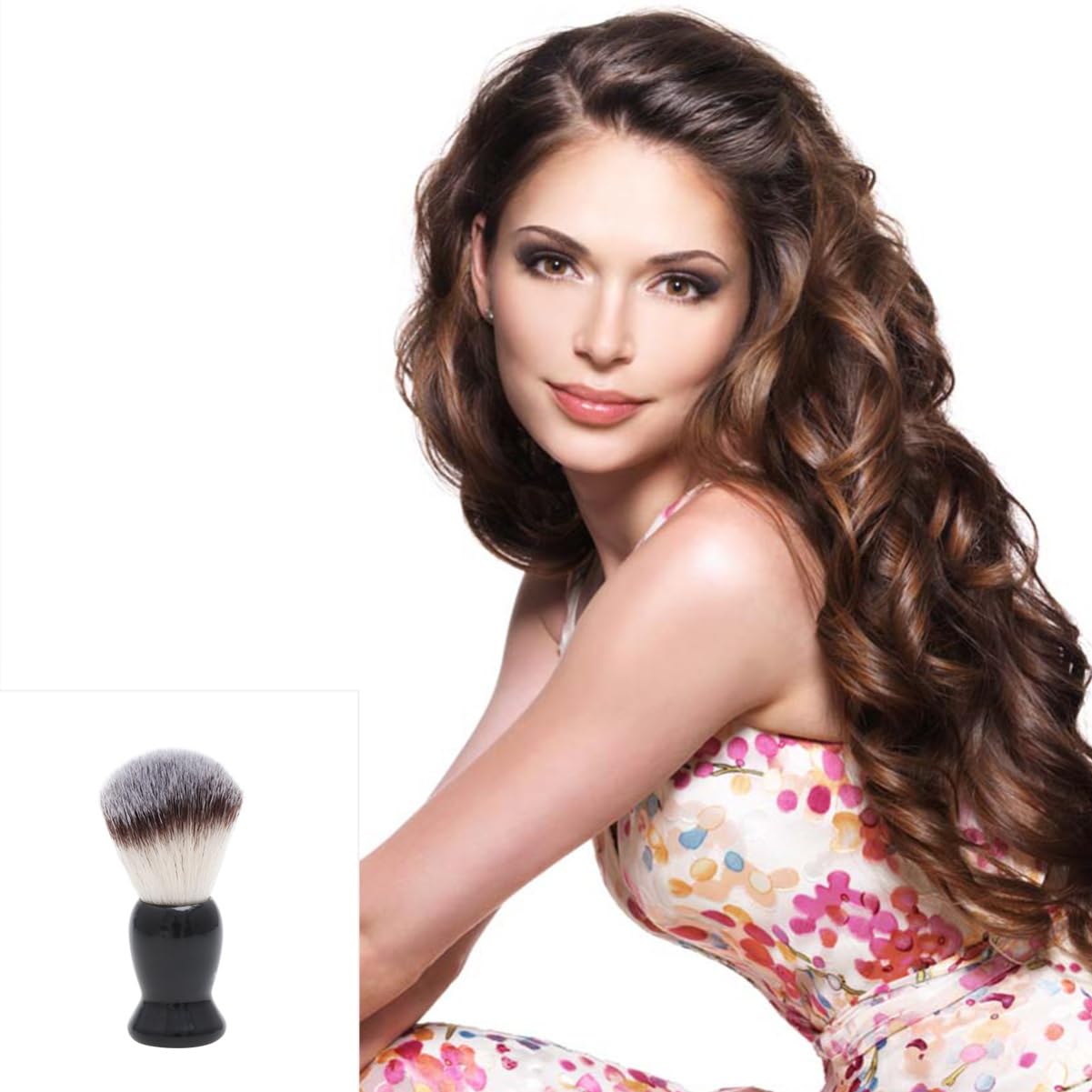 Shaving Brush For Men Shave Brush Nylon Brush Beard Brush Mustache Brush Black