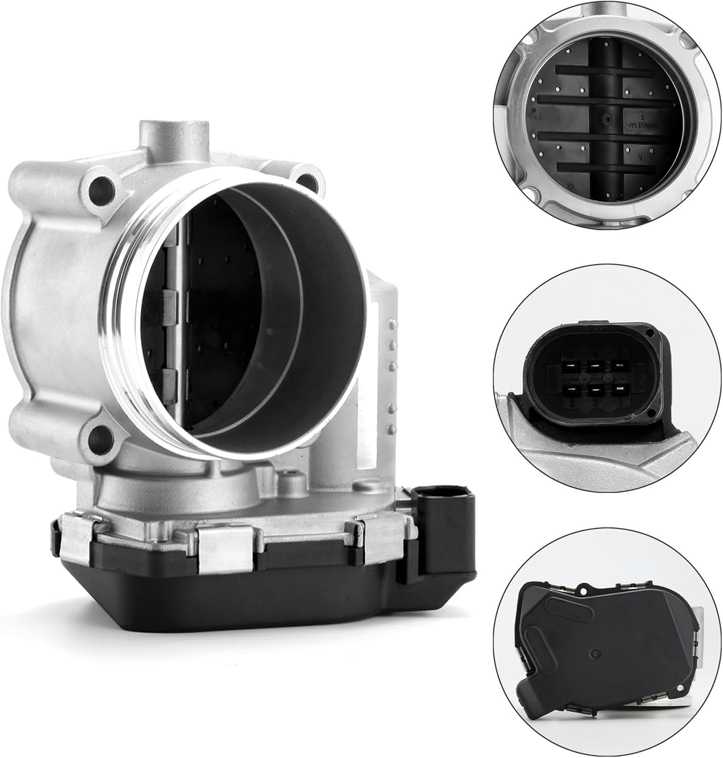 Electronic Throttle Body Assembly for Audi A4 A5 A6 A7 A8 Quattro Q5 Q7 2011-2019 S4 S5 SQ5 2014-2017 Volkswagen Touareg 3.0L 3.2L V6 – OEM Replacement Part # S20506 67-4012 06E133062H