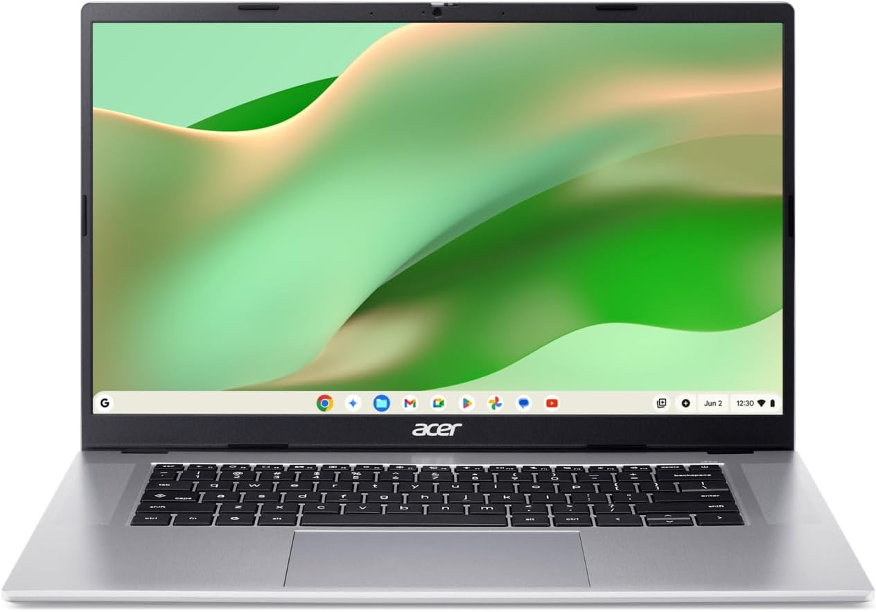 Acer Chromebook 315 I Laptop 15.6" FHD LCD 60Hz Processor Mediatek Kompanio 540 I 4GB RAM I 64GB eMMC I ChromeOS I Silver I Keyboard FR AZERTY I CB315-8H-88GB