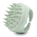 Hair Scalp Massager Shampoo Brush Silicone Scalp Scrubber Head Scrubber Exfoliating Brush - Green gallery image