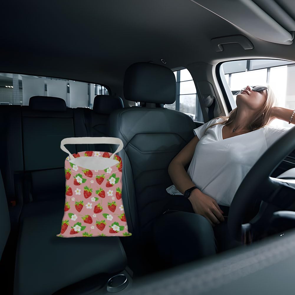 DELORIGIN Auto Mülleimer Mit Wald-Design - Wasserdichter Abfallbehälter Für Den Autositz