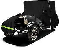 Vista 11 de Funda impermeable para automóvil compatible con Ford 1935-1941 Pickup de 1/2 tonelada con cama de 6.5 pies, poliéster 210T con forro