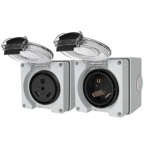 Caja de entrada de alimentación TT-30P + caja de toma de corriente TT-30R RV.