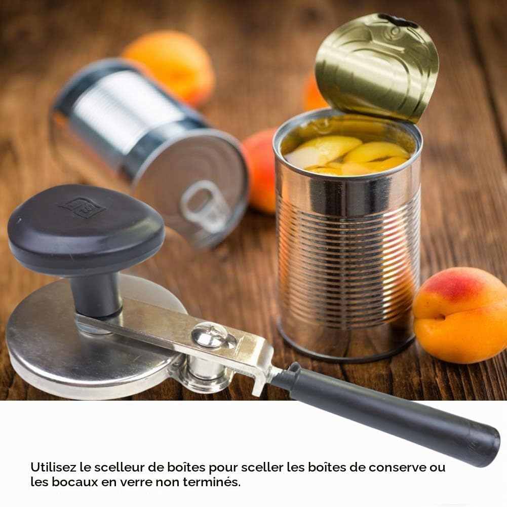 Machine de Scellement de Canettes Portable Manuelle, Machine de Scellement de Bouteilles en Aluminium, Scelleuse de Canettes Manuelle pour Usage Domestique et Commercial, 52mm.