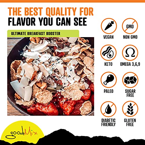 Paleo Gluten Free / Grain Free / Low Carb Diet Organic Superfood Cereal & Snack Food - By Goodmix Superfoods - 8.5 Oz #TOP4