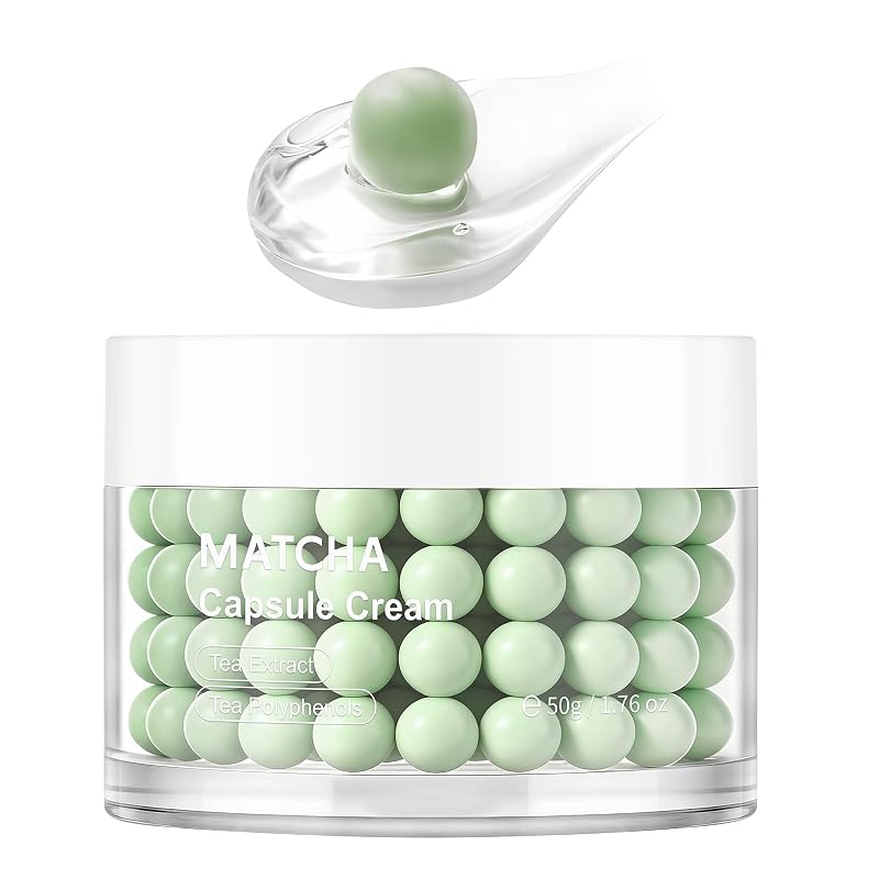 Creme facial em cápsulas de matcha OUPEICHARM, 50 mL