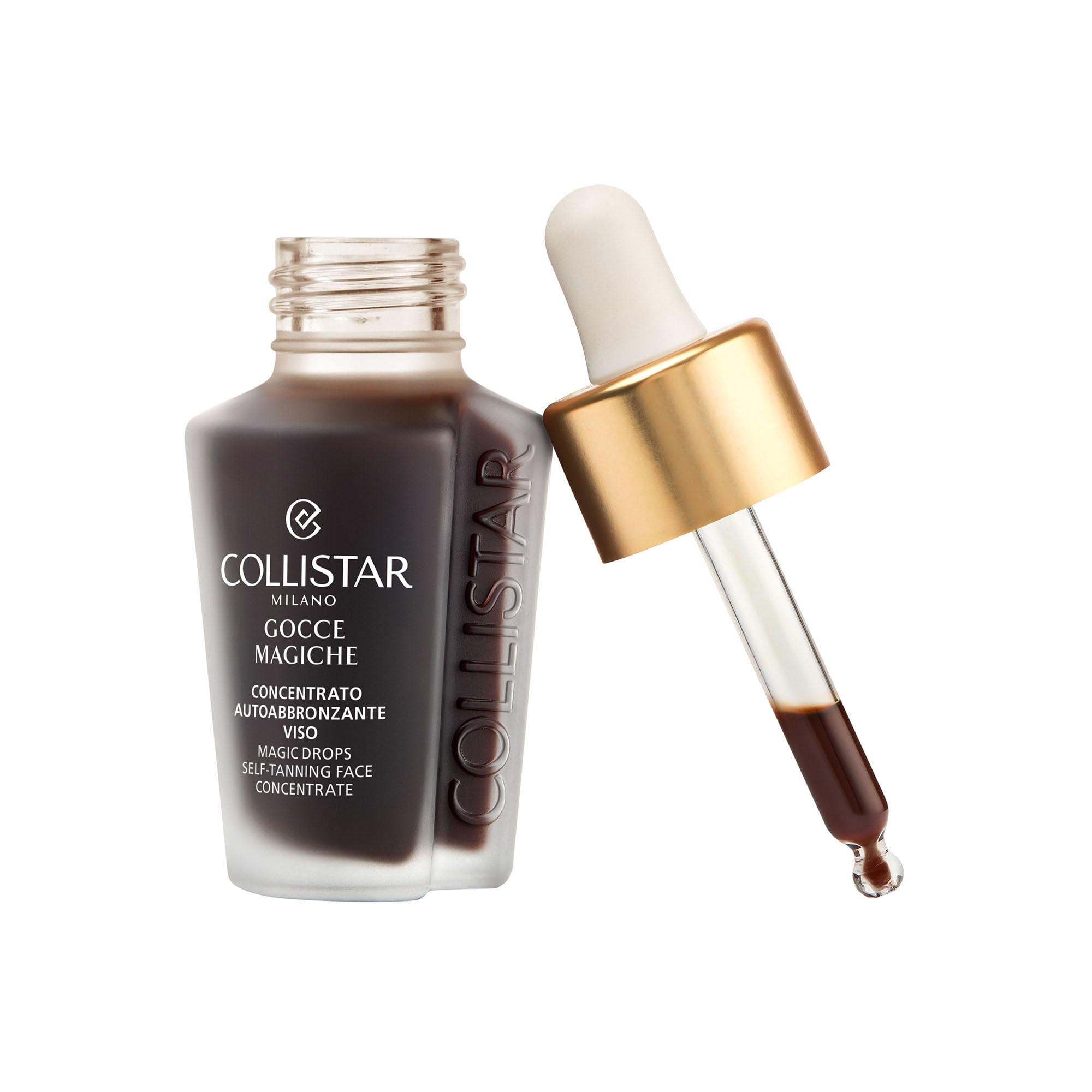 Collistar Gocce Magiche Viso, Autoabbronzante Concentrato Meno di 1 h, Siero Viso Illuminante, Abbronzatura Intensa Naturale, Antimacchia, Idratante, Antiage con Vitamina E a Lunga Durata 30 ml