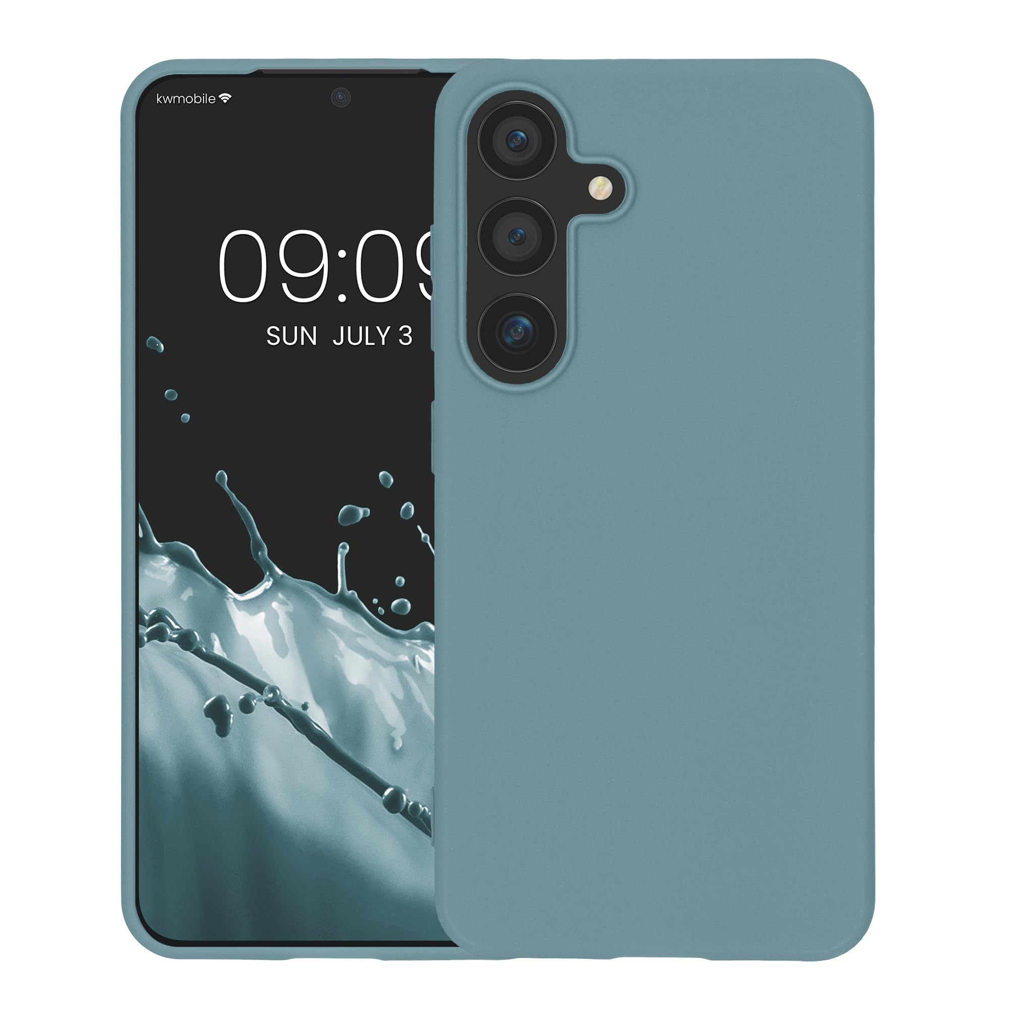 kwmobile Etui kompatybilne z Samsung Galaxy S25 - Miękki silikonowy futerał na telefon - Antique Stone
