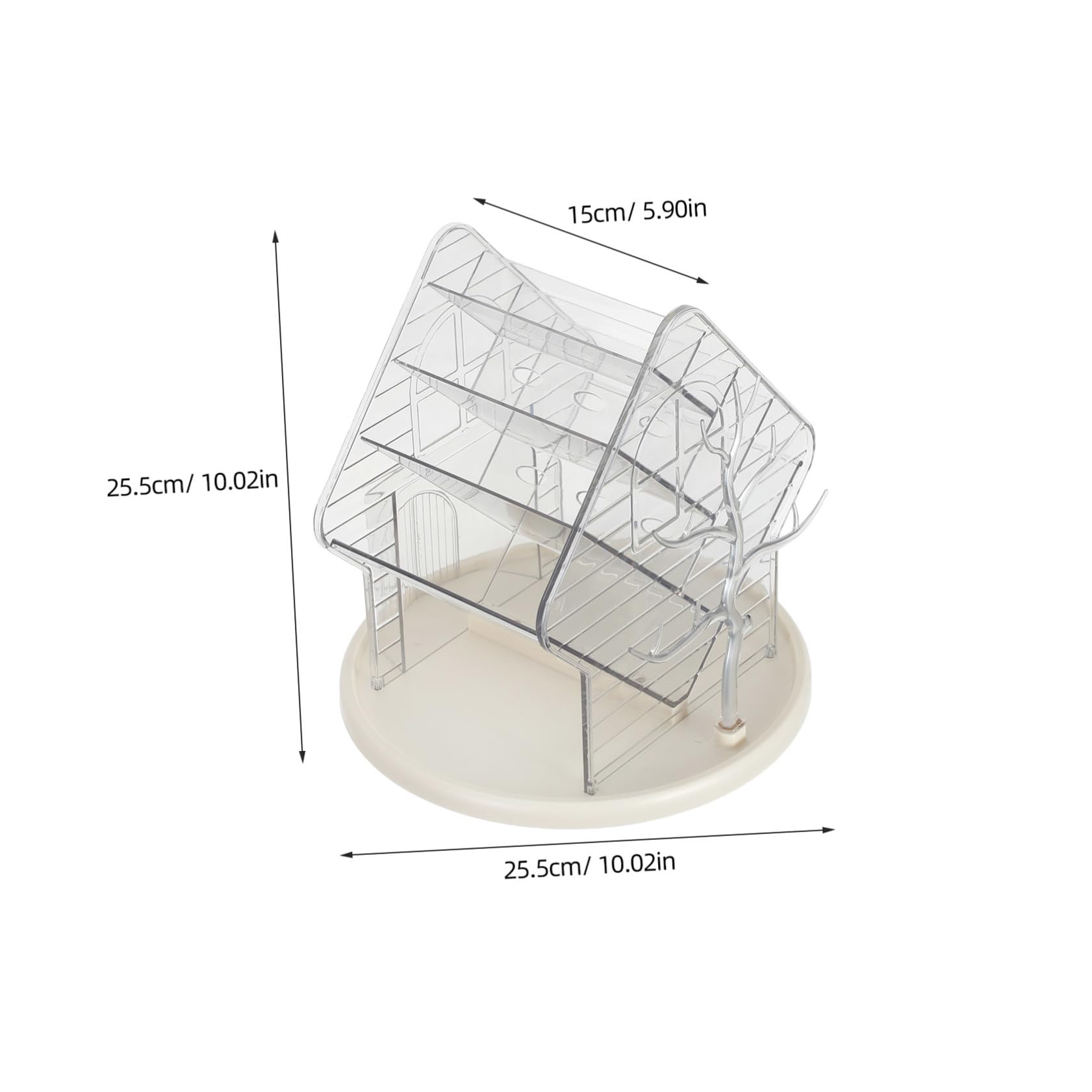 Organizer Cosmetici Girevole 360° in Pet per Tavolo e Vanity