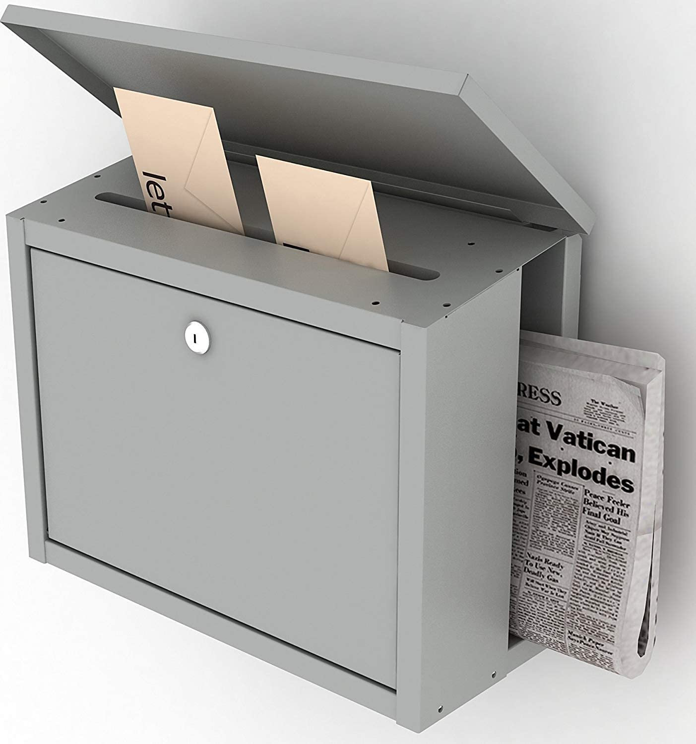 OGFC 2999 Versatile Letter Box and Newspaper Holder - Grey-image-38
