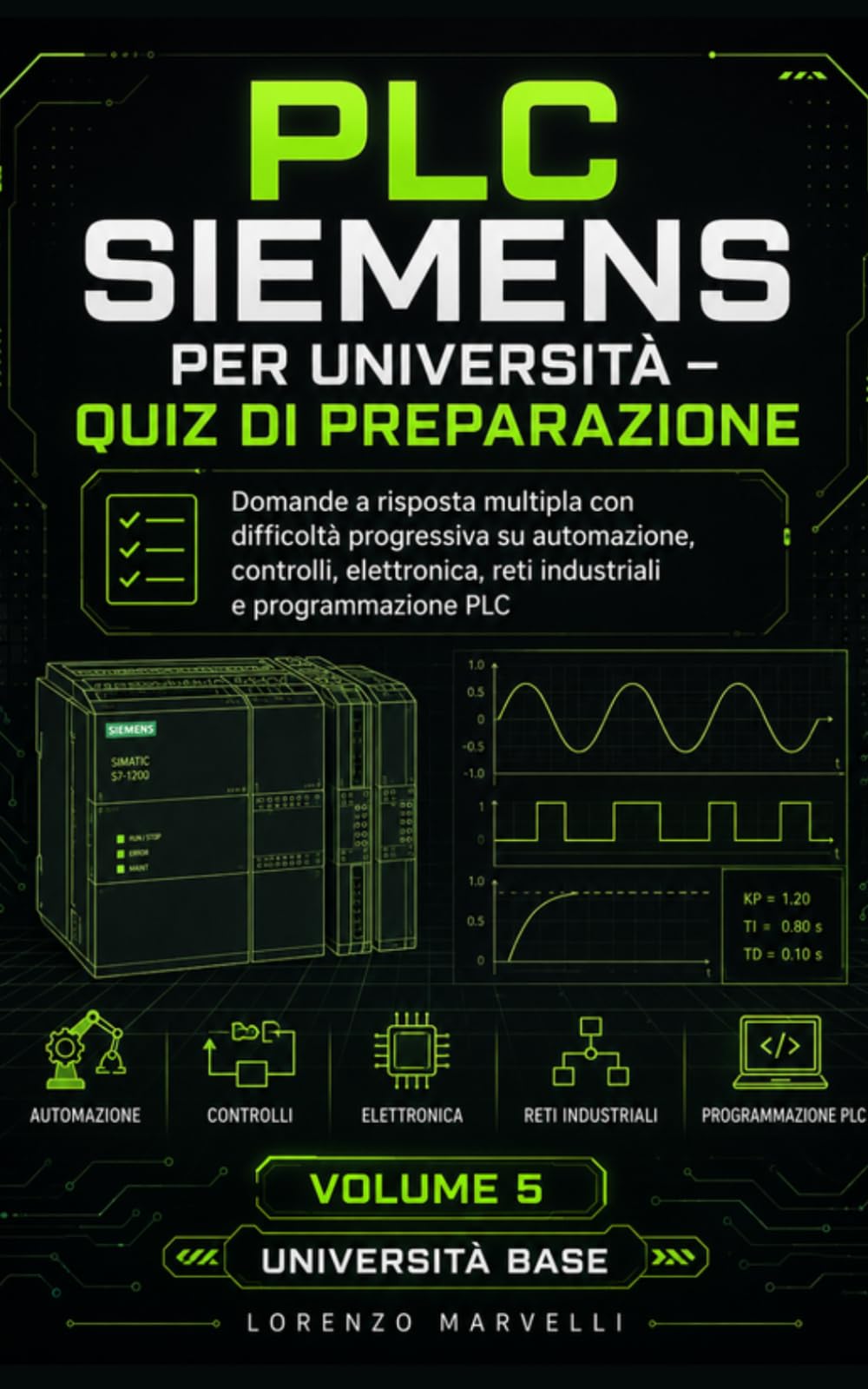 PLC Siemens per Università – Quiz di Preparazione: Domande a risposta multipla con difficoltà progressiva su automazione, controlli, elettronica, reti industriali e programmazione PLC