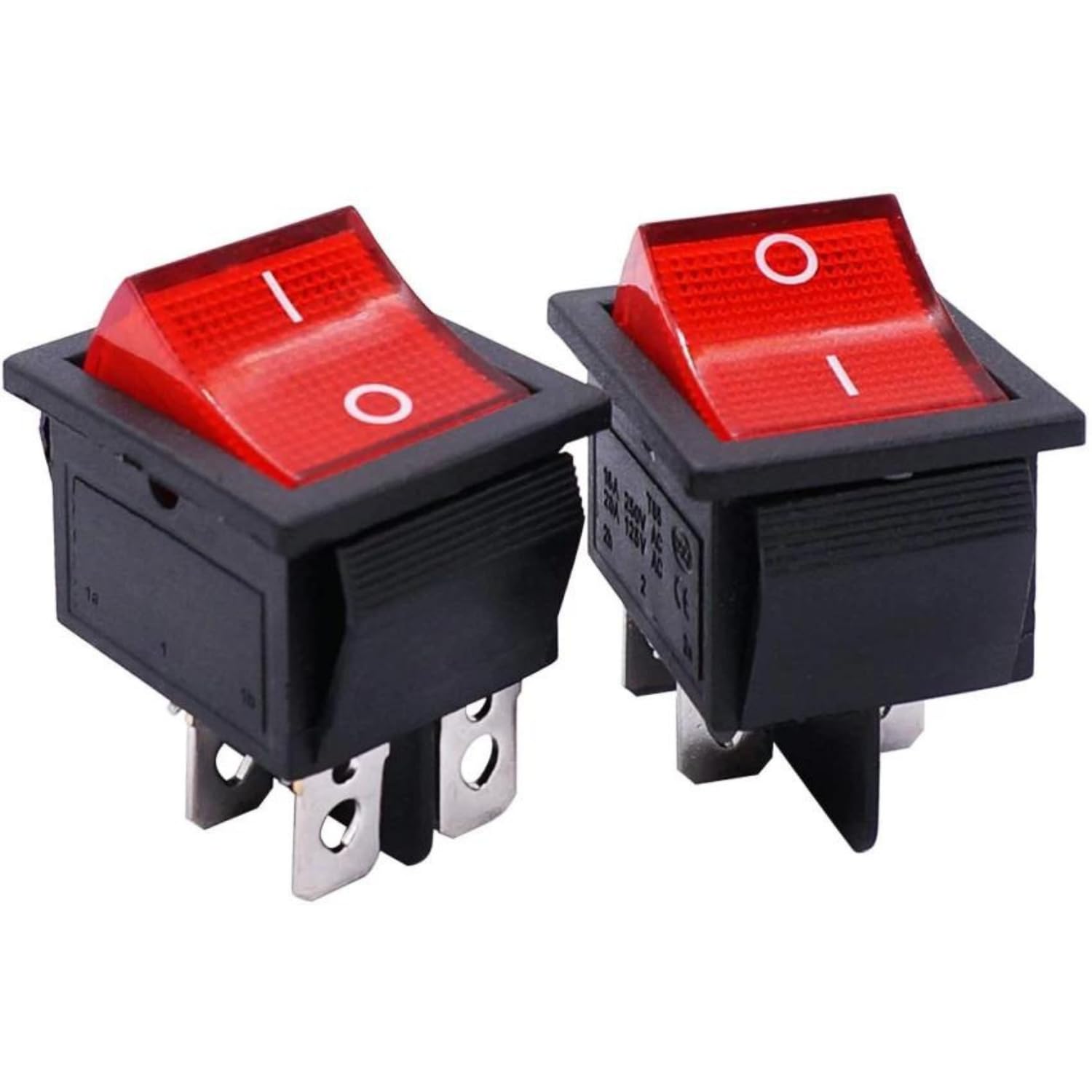 See full amazon price history chart for CAREWAY DPST 4 Pins ON/Off Switch 20A/125V 16A/250V AC/DC Rocker Red Switch with Indicator (Pack of 2) CAREWAY DPST 4 Pins ON/Off Switch 20A/125V 16A/250V AC/DC Rocker Red Switch with Indicator (Pack of 2) (B0D2CZQPX2) Amazon Price History, Amazon Price Tracker